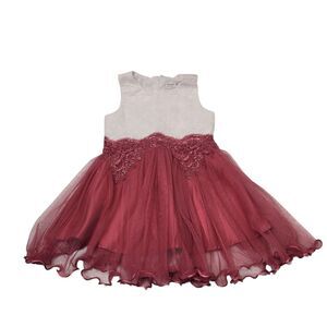 Beautees Girls Dress for Little Princess Fit Flare White/Pink Size 3T Pre-Own